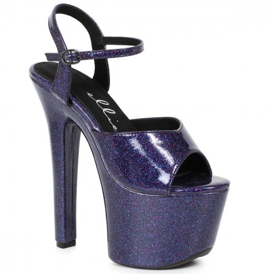 Ellie Shoes 711-BABBLE Purple in Sexy Heels & Platforms - $73.99